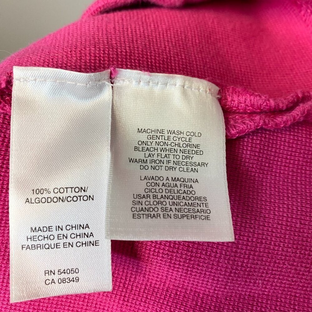 Anne Klein Pink Puff Sleeve Button-Up Stretch Jacket Women's Size M - Picture 6 of 6